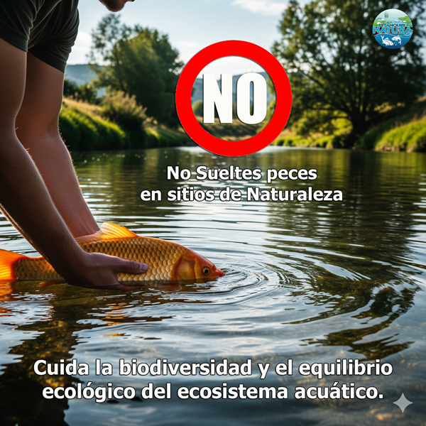 ¡No sueltes peces en rios o lagos¡ Estanques Natura.